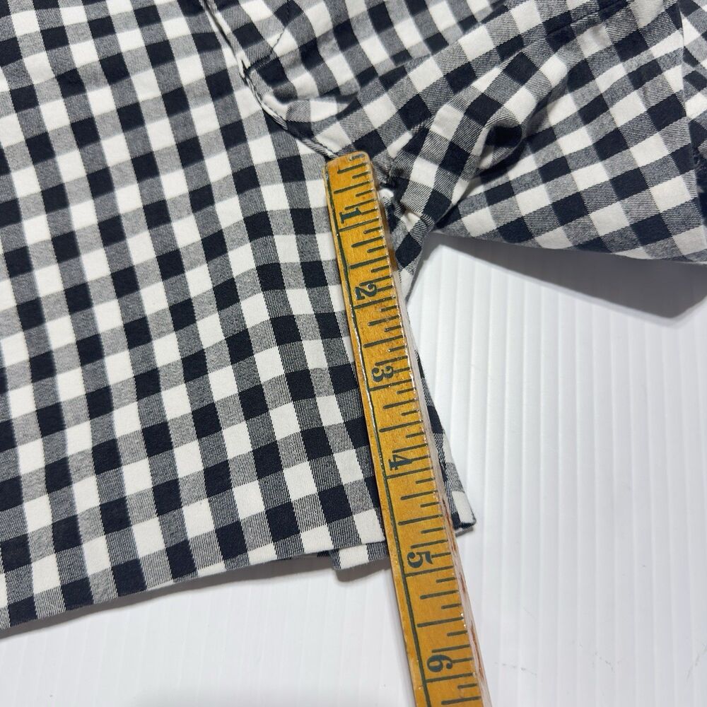 Anthropologie Women’s Size 27 Picnic Gingham Shorts Black / White Preppy - Picture 10 of 11